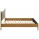 Mason Light Brown Queen Upholstered Platform Bed