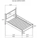 Mason Light Brown Twin Upholstered Platform Bed
