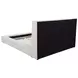 Dreux Cream King Upholstered Platform Bed with Hidden Storage and LED