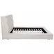 Dreux Cream California King Upholstered Platform Bed with Hidden Storage and LED