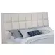 Dreux Cream California King Upholstered Platform Bed with Hidden Storage and LED