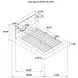 Dreux Gray Queen Upholstered Platform Bed with Hidden Storage and LED