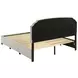 Marianna Cream King Upholstered Platform Bed with Storage and Nailhead Trim
