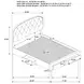 Marianna Cream King Upholstered Platform Bed with Storage and Nailhead Trim
