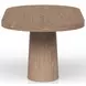 Elements Cocoa Oval Pedestal Dining Table