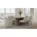 Elements Cocoa Oval Pedestal Dining Room Set