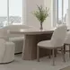 Elements Cocoa Oval Pedestal Dining Table
