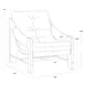Fitzgerald Ludlow Dark Olive Leather Upholstered Lounge Chair