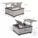 Sagewyn Alpine Gray Mahogany Wood Square Occassional Table Set