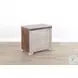 Willow Nest Gray 15" Rectangular Chair Side Table