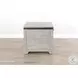 Elmcrest Gray Square End Table with Drawer