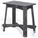 Ember Grace Black Sand 15" Rectangular Chair Side Table