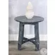 Seabright Blue Round End Table