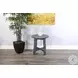Seabright Blue Round End Table