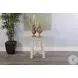 Seabright White Round End Table