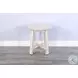 Seabright White Round End Table