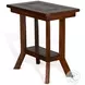 Desert Sage Dark Brown Rectangular Chair Side Table
