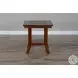 Desert Sage Dark Brown Rectangular End Table