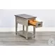 Ember Grace Gray 15" Rectangular Chair Side Table