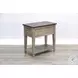 Ember Grace Gray 15" Rectangular Chair Side Table