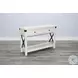 Sagewyn White Marble 44" Rectangular Sofa Table