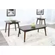 Cozy Luxe Dark Brown 15" Rectangular Chair Side Table