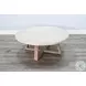 Cozy Luxe Light Gray Rowan Round Round Occassional Table Set