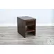 Golden Hearth Dark Brown 18" Rectangular Chair Side Table