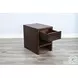 Golden Hearth Dark Brown 18" Rectangular Chair Side Table