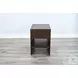 Golden Hearth Dark Brown 18" Rectangular Chair Side Table