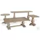 Rustic Refined Natural Rectangular Occassional Table Set
