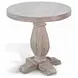 Ember Grace Natural 24" Round Chair Side Table
