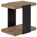 Aurora Latte Channel Chairside Table