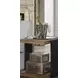 Aurora Latte Channel Chairside Table