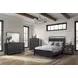 Aurora Peppercorn King Open Panel Bed