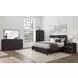 Aurora Peppercorn Queen Waterfall Panel Bed