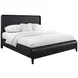 Aurora Peppercorn Queen Waterfall Panel Bed