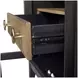 Aurora Peppercorn Glass Door Nightstand