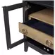 Aurora Peppercorn Glass Door Nightstand
