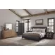Aurora Peppercorn Glass Door Nightstand