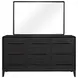 Aurora Peppercorn Rectangle Wood Mirror