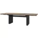 Aurora Peppercorn Double Pedestal Extendable Dining Room Set