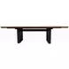 Aurora Peppercorn Double Pedestal Extendable Dining Room Set