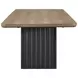 Aurora Peppercorn Double Pedestal Extendable Dining Room Set