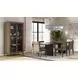 Aurora Peppercorn Double Pedestal Extendable Dining Table