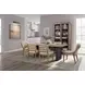 Aurora Peppercorn Double Pedestal Extendable Dining Table