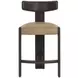 Briarstone Sahara Sand Leather Upholstered Counter Height Stool