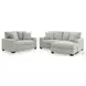 Amesley Smoke 85" Sofa Chaise Sectional