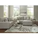 Amesley Smoke 85" Sofa Chaise Sectional