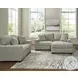 Amesley Smoke 85" Sofa Chaise Sectional